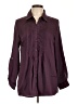 White Stag 100% Polyester Burgundy Long Sleeve Blouse Size L - photo 1