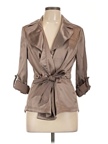 White House Black Market Trenchcoat (view 1)