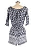 Pink Rose Paisley Blue Romper Size L - photo 2