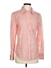 Caslon 100% Cotton Print Orange Long Sleeve Button-Down Shirt Size S - photo 1