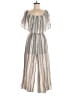 Audrey 3+1 Stripes Silver Tan Jumpsuit Size M (estimated) - photo 1