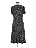 Chaps Print Black Casual Dress Size M - photo 2