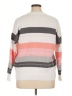 Shein Curve 100% Polyester Stripes White Pullover Sweater Size 0X - photo 2