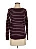 Pink Clover Stripes Burgundy Pullover Sweater Size S - photo 1