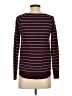 Pink Clover Stripes Burgundy Pullover Sweater Size S - photo 2