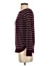 Pink Clover Stripes Burgundy Pullover Sweater Size S - photo 5