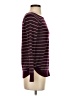 Pink Clover Stripes Burgundy Pullover Sweater Size S - photo 4