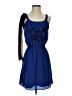Express 100% Polyester Hearts Blue Cocktail Dress Size XS - photo 1