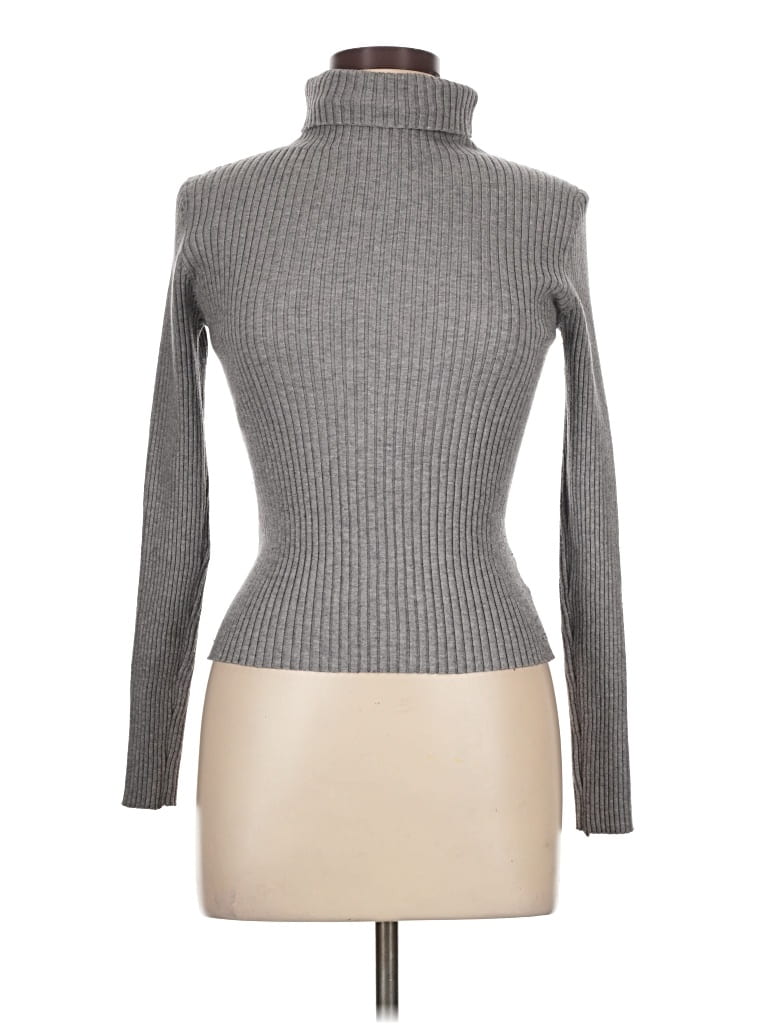 Pre-owned Shein Turtleneck Sweater In Gray