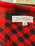 Eden & Olivia 100% Polyester Checkered-gingham Red Long Sleeve Blouse Size S - photo 7