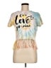 Assorted Brands Tie-dye Yellow Short Sleeve T-Shirt Size M - photo 1