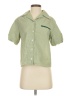 Shein Green Short Sleeve Blouse Size 4 - photo 1