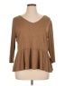 Cato Brown 3/4 Sleeve Top Size XL - photo 1