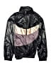 Material Girl 100% Polyester Metallic Black Track Jacket Size L (kids) - photo 1