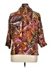 Assorted Brands 100% Polyester Print Brown 3/4 Sleeve Blouse Size 1X - photo 2