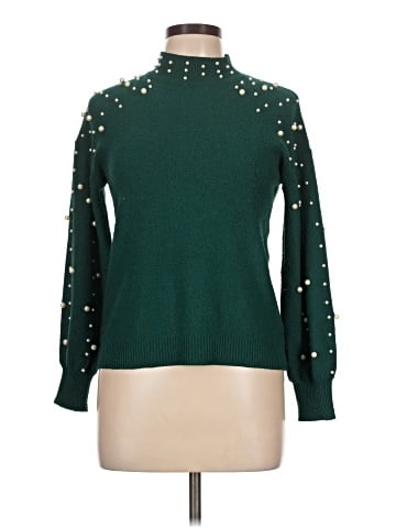 Knitted & Knotted Pullover Sweater (view 1)