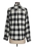 Maurices Plaid Silver Long Sleeve Button-Down Shirt Size M - photo 2