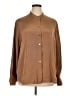 St. John Solid Brown Long Sleeve Blouse Size 16 - photo 1