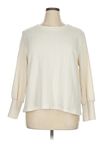 Olivia Grey Pullover Sweater (view 1)