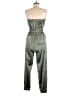 Sincerely Jules 100% Polyester Solid Green Jumpsuit Size M - photo 2