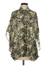 AP.NY 100% Viscose Animal Print Green 3/4 Sleeve Blouse Size XS - photo 1
