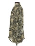 AP.NY 100% Viscose Animal Print Green 3/4 Sleeve Blouse Size XS - photo 5