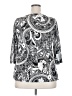 Avenue 100% Polyester Silver 3/4 Sleeve T-Shirt Size 18 - 20 Plus - photo 2