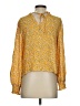 Zara Yellow Long Sleeve Blouse Size XS - photo 2