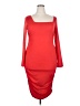 Unbranded Solid Red Cocktail Dress Size XXL - photo 1
