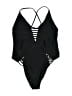 Unbranded Stripes Black One Piece Swimsuit Size XS (estimated) - photo 1