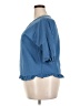 Unbranded 100% Cotton Blue 3/4 Sleeve Blouse Size 2X - photo 5