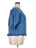 Unbranded 100% Cotton Blue 3/4 Sleeve Blouse Size 2X - photo 4