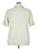 Gloria Lance Green Short Sleeve Button-Down Shirt Size 2X - photo 2