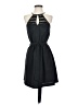 Express 100% Polyester Solid Black Casual Dress Size XS - photo 1