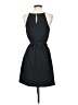 Express 100% Polyester Solid Black Casual Dress Size XS - photo 2