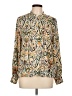 Choklate Paisley Gold Long Sleeve Blouse Size L - photo 1