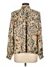 Choklate Paisley Gold Long Sleeve Blouse Size L - photo 2