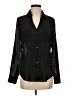 Express 100% Polyester Houndstooth Black Long Sleeve Blouse Size S (petite) - photo 1