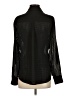Express 100% Polyester Houndstooth Black Long Sleeve Blouse Size S (petite) - photo 2