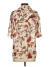 Shein Floral Ivory Short Sleeve Blouse Size S - photo 2