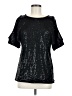 Unbranded 100% Polyester Black Short Sleeve Top Size M - photo 1