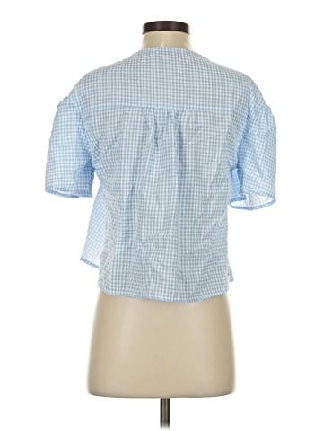 BEIGE BOTANY Short Sleeve Blouse (view 2)