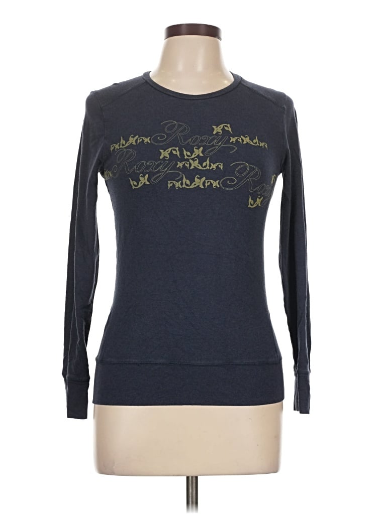 Pre-owned Roxy Long Sleeve T-shirt In Blue