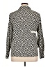 Karen Scott 100% Polyester Houndstooth Black Long Sleeve Blouse Size XL - photo 2