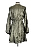 Shein 100% Polyester Metallic Silver Cocktail Dress Size L - photo 2