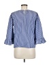 Kenar Blue 3/4 Sleeve Blouse Size M - photo 2