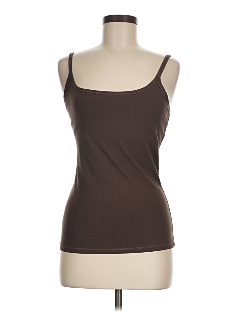 Pre-owned Pact Tank Top Brown Strapless Neckline Tops