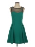 BCBGeneration 100% Polyester Color Block Green Cocktail Dress Size 4 - photo 1