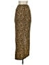 Shein Animal Print Gold Casual Skirt Size 2 - photo 2