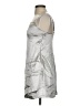 French Connection 100% Polyester Metallic Silver Cocktail Dress Size 4 - photo 5